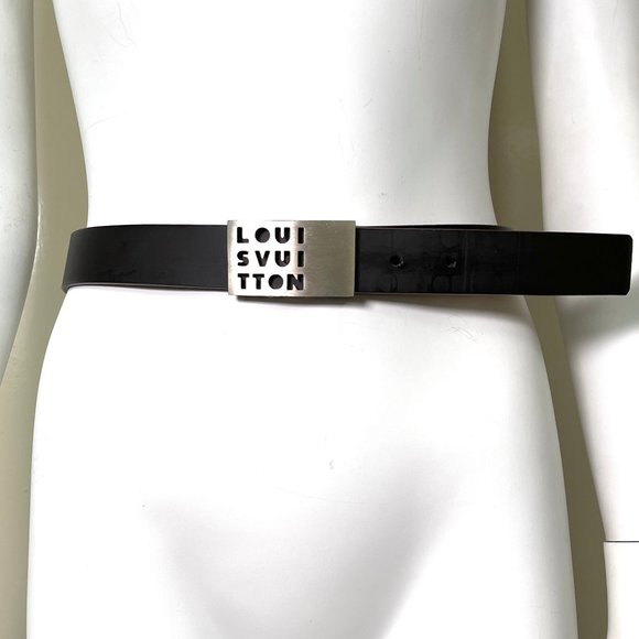 Auc Louis Vuitton Ceinture LB 00 Dark Brown leather Belt w/ Logo Buckle - Picture 3 of 11